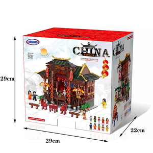 Xingbao 01020 <span class=keywords><strong>Rue</strong></span> Zhonghua <span class=keywords><strong>Théâtre</strong></span> chinois Blocs <span class=keywords><strong>de</strong></span> construction Jouets <span class=keywords><strong>de</strong></span> construction Cadeau pour enfants Jouets <span class=keywords><strong>de</strong></span> construction - Product Image 3