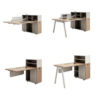 Muebles de Oficina Comerciales de Madera al por Mayor, Divisiones para Estaciones de Trabajo, Escritorio de Computadora Resistente para 2, 4 o 6 Personas