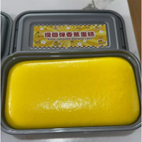 Jouet Squishy en Polyuréthane Ultra-Doux à Rebond Lent en Forme de Gâteau; Jouet Anti-Stress à Presser Saveur Taro-Lait