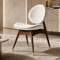 Chaises de salle à manger blanches modernes personnalisées pour restaurant, style contemporain européen Japandi, chaise de salle à manger haut de gamme