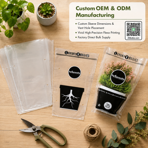 Bolsas Transparentes de OPP para Flores, Empaque <span class=keywords><strong>Impermeable</strong></span> Trapezoidal con Asas y Logotipo Personalizado, Venta al Por Mayor de Fábrica - Product Image 5