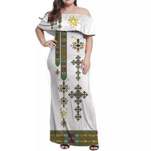 <span class=keywords><strong>HEMEN</strong></span>-Vestido de Habesha tradicional Hawaiano unisex, camiseta de estilo básico de Etiopía Tibeb, cintura natural, suministro ODM - Product Image 5