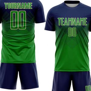 Conjunto de Camiseta y Pantalones Cortos de Fútbol con Color Degradado, Transpirable, de Secado Rápido, Uniforme de Entrenamiento para Hombres y Jóvenes - Product Image 4