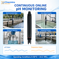 Sonde de pH à immersion industrielle en ligne PHG-206 3/4 NPT IP68 pour la surveillance continue de la qualité de l'eau dans les réservoirs et les conduites