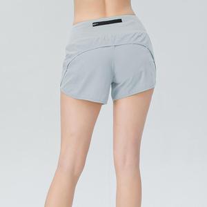 Shorts Deportivos de Cintura Alta para Mujer, Elásticos, de Spandex/Nylon, con Bolsillo para Teléfono, Secado Rápido, Ajuste Holgado, para Gimnasio, Yoga - Product Image 4