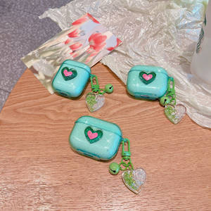 Funda protectora pequeña Fresh Love Cute Glitter 1/2 Generation Cover Nuevo diseño para <span class=keywords><strong>AirPods</strong></span> 3/2/1 para <span class=keywords><strong>AirPods</strong></span> Pro Case - Product Image 4