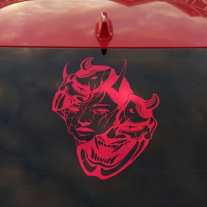 Kustom matahari tahan Uv vinil tahan air Transfer UV mobil kaca depan belakang stiker spanduk penuh warna cetak stiker mobil untuk dekorasi