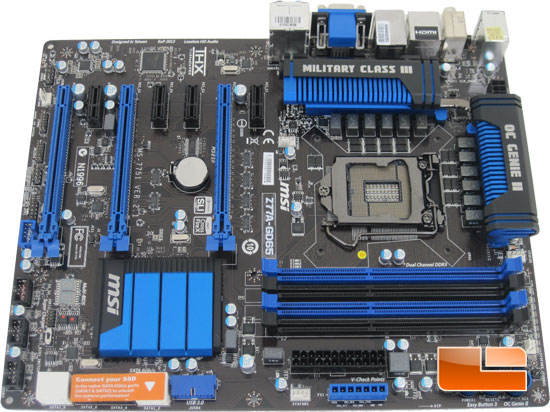 MSI Z77A-GD65 Motherboard - Dual Memory Channel Support