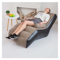 Canapé gonflable en PVC pliable en forme de S, fabriqué en Chine, pour le camping en plein air et la chambre à coucher