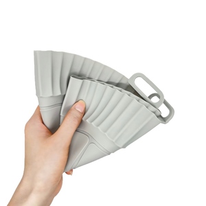 Customized BPA Free Reusable Air Fryer <b>Silicone</b> <b>Baking</b> Pan Mold <b>Baking</b> Accessories Set <b>Silicone</b> Air Fryer Liners Pot for Kitchen - Product Image 4