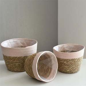 White <strong>Bread</strong> <strong>Bin</strong> With Bamboo Lid <strong>Tall</strong> Skinny Laundry Hamper 1 Box Assembled Water Hyacinth Removal Oval Shape - Product Image 3