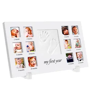 DIY CLASSIC Shadow Box Wooden Picture Frame For Baby 1 Year Old Souvenir Gift Photo Frame