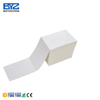 Rouleau d'étiquettes thermiques directes blanches adhésives en accordéon 4x6 pouces (1000 étiquettes) pour expédition et envoi postal