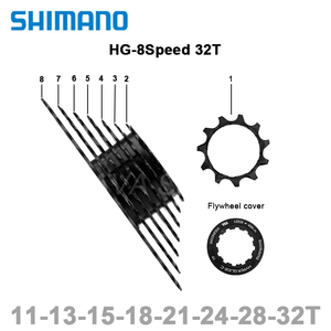 <span class=keywords><strong>Shimano</strong></span> HG200 <span class=keywords><strong>HG31</strong></span> HG41 <span class=keywords><strong>Cassette</strong></span> de VTT 8 vitesses 11-32T, Roue libre 7s, Pédalier pour pièces de VTT - Product Image 3