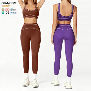 XW-AWX8003 + ACK8003 nouvelle mode respirant hanche ligne Legging Pad sport soutien-gorge Yoga ensemble Fitness vêtements de sport soutien-gorge 2 pièces ensembles pour femmes - Product Image 1