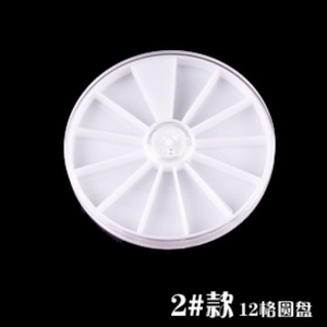 Good Quality Crystal Stone Plastic Jewelry <b>case</b> With 6cm Round Shape Plastic <b>case</b> for <b>Nails</b> - Product Image 6