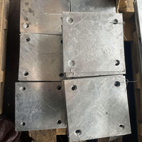 Plaque de base en acier au carbone pré-encastré haute résistance pour fondations de bâtiments et murs-rideaux
