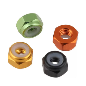 Écrou de blocage en alliage d'aluminium avec insert en nylon pour <span class=keywords><strong>voiture</strong></span> de course RC Mini 4WD, anodisé noir, hexagonal, anti-desserrage, en acier au carbone galvanisé au zinc de grade 6061 - Product Image 4