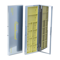OEM Custom Plastic Square Lidschatten-Palette Verpackungs koffer 3 Farbe Leere Lidschatten-Palette
