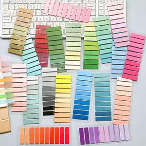 21Pcs Gradient PET Self-Adhesive Sticky Notes <b>Memo</b> <b>Pads</b>-Semi-Transparent Gift for Office Use - Product Image 3