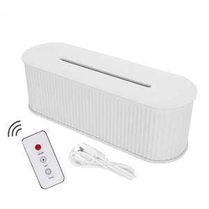 Diffuseur d'arômes et humidificateur 300 ml ABS PP, fonctionnement silencieux, 7 couleurs, effet flamme - Product Image 6