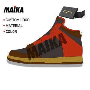 Manufacturer Customized Designer Shoes Fashion Sneakers Custom LOGO Casual Basketball Skateboarding Shoes for Men