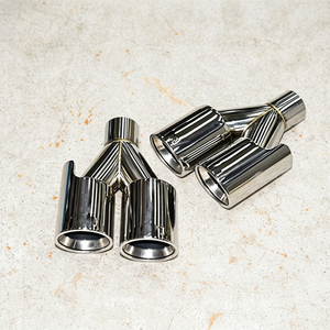 Embout d'échappement double haute performance en acier inoxydable pour système d'échappement universel de voiture, amélioration avec un look sportif et une construction durable - Product Image 4