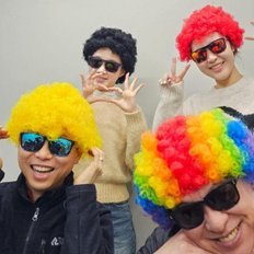 Life Photo Yellow Witch Bomb Four-Cut Pops Head Disfraz - Product Image 1