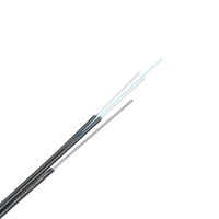 Precio al por mayor de fábrica 124 Core FTTH Cable de caída de fibra óptica interior plano GJYXCH para proyecto de red aérea
