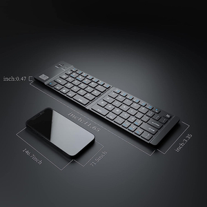 New Aluminium Alloy Foldable BT <b>Keyboard</b> Ultra Thin USB 3.0 Fashion <b>KEYBOARD</b> for <b>Tablet</b> Phone Pad Mini Portable <b>keyboard</b> - Product Image 6