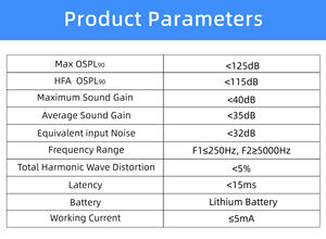 Aides auditives BTE analogiques confortables, écologiques, rechargeables au lithium-ion avec réduction du bruit pour adultes et personnes âgées - Product Image 6