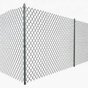 High Quality Used Chain Link Fence Galvanized Pvc Coated Roll Mesh Wire Fence For Sale