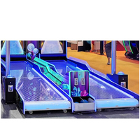 Simulateur d'arcade de bowling forestier à billes, jeu de bowling intérieur à monnayeur pour 2 joueurs, version anglaise pour enfants, à vendre