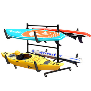 Support de <span class=keywords><strong>Kayak</strong></span> Double Face Autoportant Support de Rangement Robuste pour <span class=keywords><strong>Kayak</strong></span> Canoë Bateau Paddle Board SUP Planche de Surf pour Intérieur Extérieur - Product Image 1
