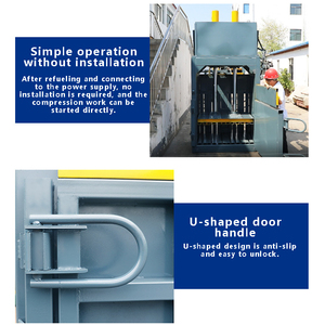 Hydraulic Vertical Machine M10T 10T Automatic for Cardboard Waste Paper and <b>Clothes</b> Compaction - Product Image 4