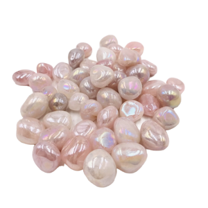 للبيع بالجملة أحجار الكوارتز الوردي الهالة الملاك ، أحجار طبيعية للشفاء الكريستالي المنحوت ، تقنية النقش للزينة - Product Image 4
