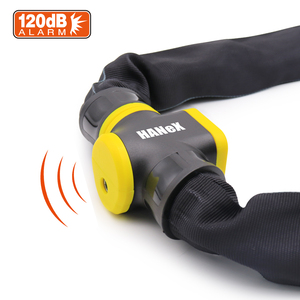 Serrure d'alarme en <span class=keywords><strong>kryptonite</strong></span> attirante pour vélo, dispositif de verrouillage électronique de bicyclette en acier allié, pour chaîne de moto - Product Image 1