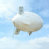 Dirigible RC d'extérieur de 10 m, ballon, zeppelin, dirigeable gonflable à l'hélium ou à l'hydrogène pour vol aérien en haute altitude
