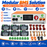 ECBMS 16S-256S Kit DIY BMS Haute Tension Maître-Esclave 100A 300A 192S 256S 1000V NMC LCD Boîtier de Contrôle BMS Haute Tension