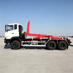 รถบรรทุกขยะติดเครนคุณภาพสูง Dongfeng Tianlong 6*4 พร้อมระบบยกแบบถอดได้ สำหรับการจัดการขยะ - Product Image 3