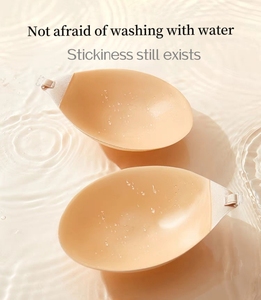 Adesivo in Silicone invisibile appiccicoso senza spalline Push up coppa di nozze reggiseno riutilizzabile coprente capezzolo bastone sul reggiseno per vestito senza schienale - Product Image 4