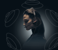 Casque filaire USB Yealink UH46 avec réduction de bruit intelligente à 3 éléments, commutation automatique de l'égaliseur et son surround 3D