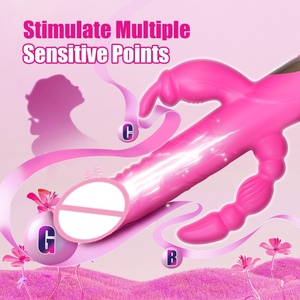 เครื่องกระตุ้นจุดจีแบบไฟฟ้า, ดิลโดสั่นแบบซิลิโคนอเนกประสงค์ 4-in-1 รุ่น Ush-Type - Product Image 3