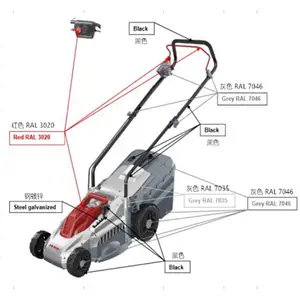 Wintools-Juego de herramientas de jardín, cortadora de césped con cable AC