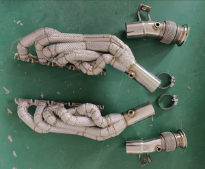 Hiệu suất cao Audi R8 <span class=keywords><strong>V10</strong></span> 5.2L xả tiêu đề thép không gỉ với lá chắn nhiệt Tương thích cho Lamborghini Huracan/Gallardo - Product Image 6