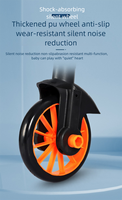 Istaride Trottinette Enfant Pliable 3-en-1 Populaire avec Cadre en Acier, Roues en PU, Siège Inclus, Fonctionnalités de Tricycle et Vélo d'Équilibre