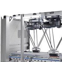 Robot parallèle 4 axes de tri et d'emballage entièrement intelligent pour l'industrie alimentaire du café biscuit en sac