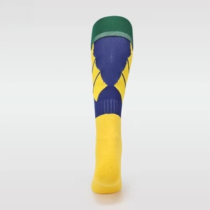 Custom Men's Summer Soccer Knee <b>Socks</b> – Non-Slip Breathable Sweat-Absorbent with Cuff/Body Logo - Product Image 5