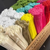 Bâtonnets de chenille épais professionnels pour loisirs créatifs, fleurs en chenille, fils pelucheux, cadeaux fantaisie