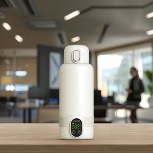 Bouilloire isotherme sans fil rechargeable en acier inoxydable 304 personnalisée avec contrôle de la température pour voiture et utilisation en extérieur - Product Image 6